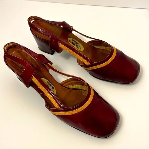 Vintage sling-back heels - Picture 3 of 12